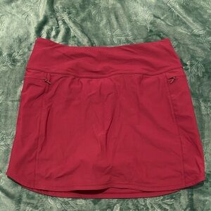 Red Wine Athletic Skort